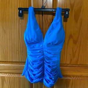 Miraclesuit Tankini Top.   Aqua Blue